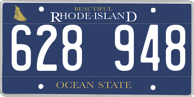 RI license plate 628948