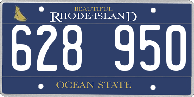 RI license plate 628950