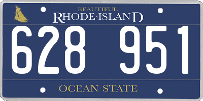 RI license plate 628951