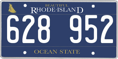 RI license plate 628952
