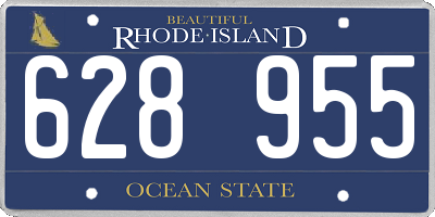 RI license plate 628955