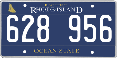 RI license plate 628956