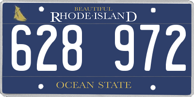 RI license plate 628972