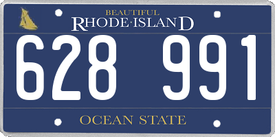 RI license plate 628991