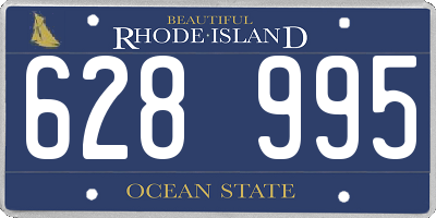 RI license plate 628995