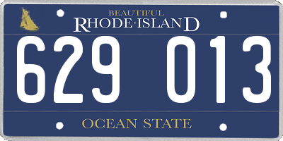 RI license plate 629013