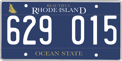 RI license plate 629015