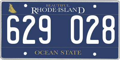 RI license plate 629028