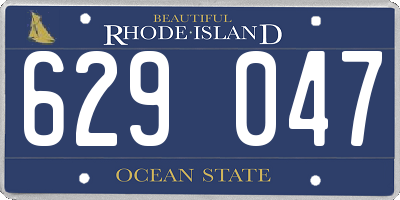 RI license plate 629047