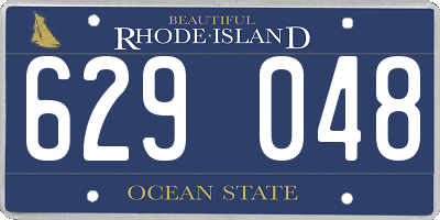 RI license plate 629048