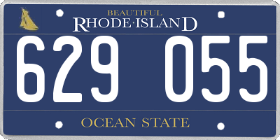 RI license plate 629055