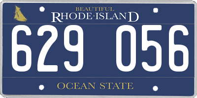 RI license plate 629056
