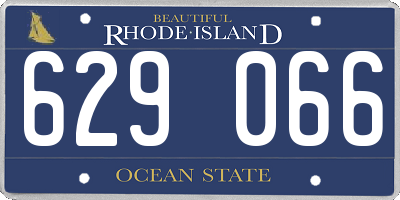 RI license plate 629066