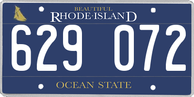 RI license plate 629072