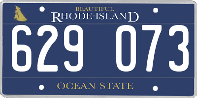 RI license plate 629073