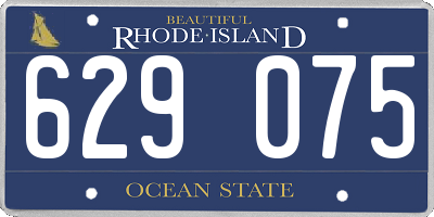 RI license plate 629075