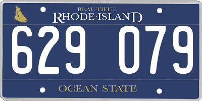 RI license plate 629079