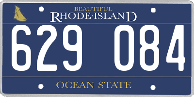 RI license plate 629084