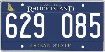 RI license plate 629085