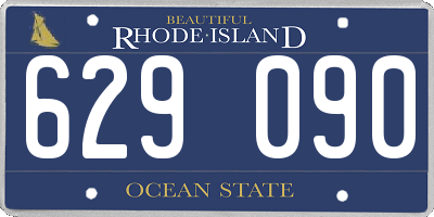 RI license plate 629090