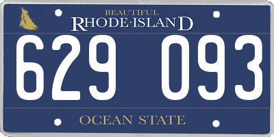 RI license plate 629093