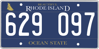 RI license plate 629097