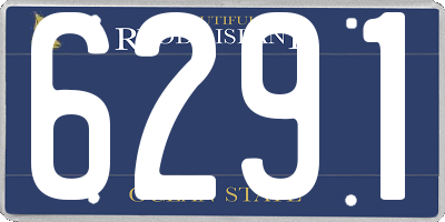 RI license plate 6291