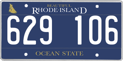 RI license plate 629106