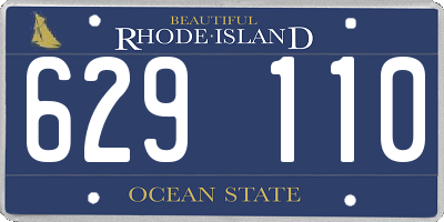 RI license plate 629110