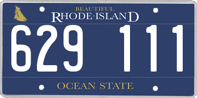 RI license plate 629111