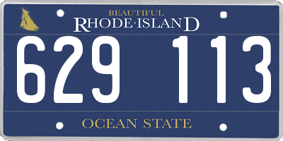 RI license plate 629113