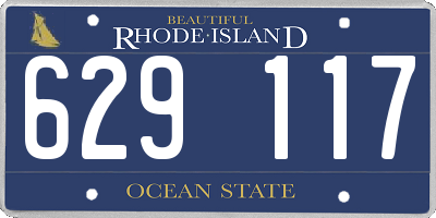 RI license plate 629117