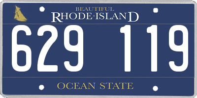 RI license plate 629119