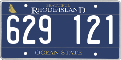 RI license plate 629121