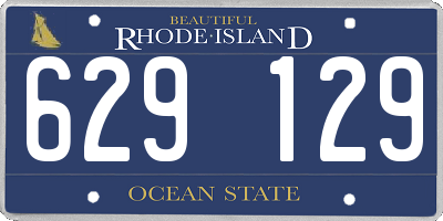 RI license plate 629129
