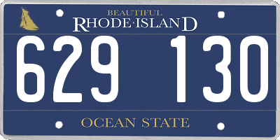 RI license plate 629130