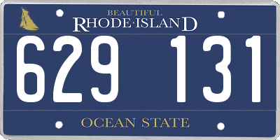 RI license plate 629131