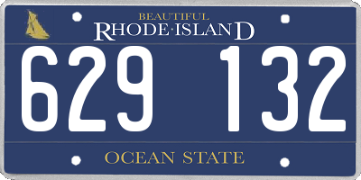 RI license plate 629132