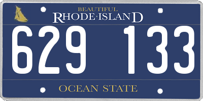 RI license plate 629133