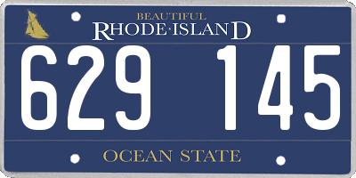 RI license plate 629145