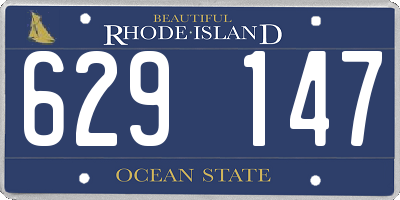 RI license plate 629147