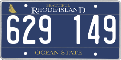 RI license plate 629149