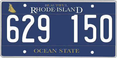 RI license plate 629150