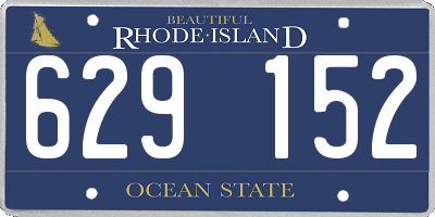RI license plate 629152