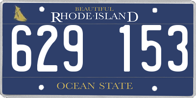 RI license plate 629153