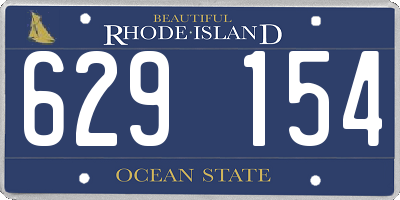 RI license plate 629154