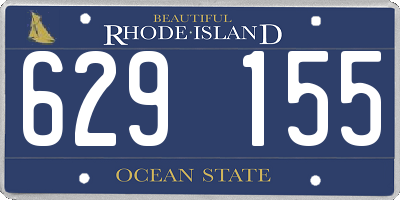 RI license plate 629155