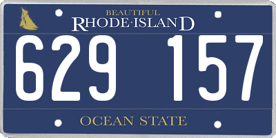RI license plate 629157