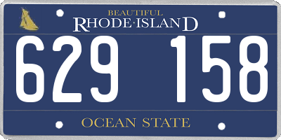 RI license plate 629158