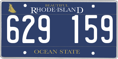 RI license plate 629159